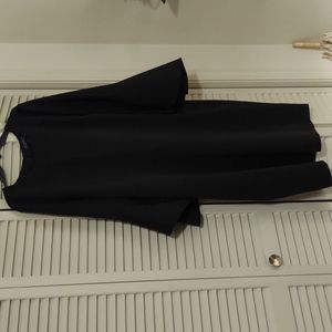 26 Eloquii Black Column dress with ragland sleeves